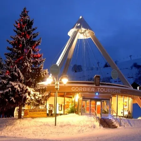Apartmán Chaleureux, Skis Aux Pieds, Balcon Sud Avec Vue Pistes - Fr-1-267-192 Le Corbier